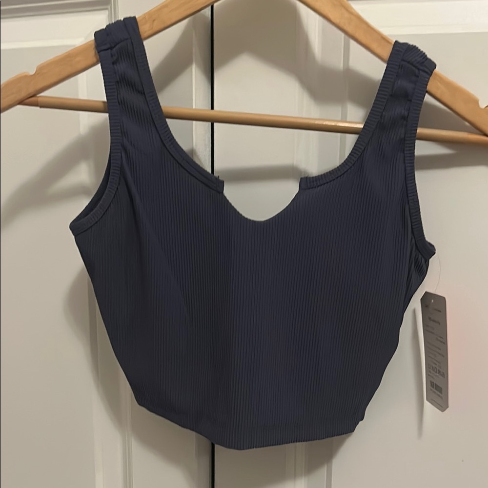 NWT musesonly XS Navy Ribbed Tank Top